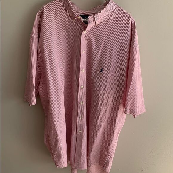 Ralph Lauren Men's red Striped Shirt 4xlt - Picture 1 of 4